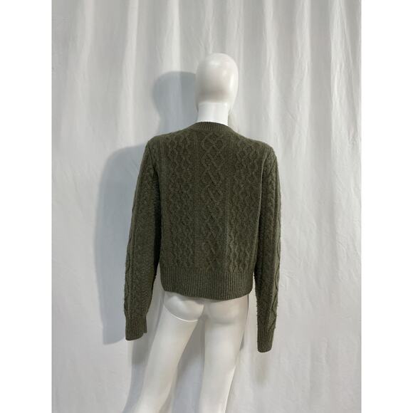Favorite Daughter 'Cable' Green Pullover Sweater Size M - Picture 3 of 5